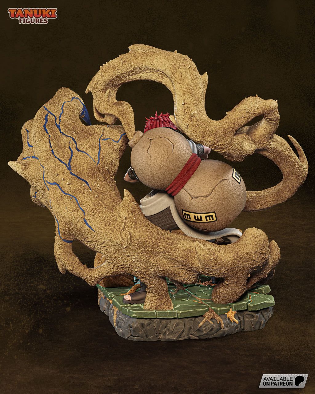 Gaara - Naruto | Custom Statue 3D printed figure