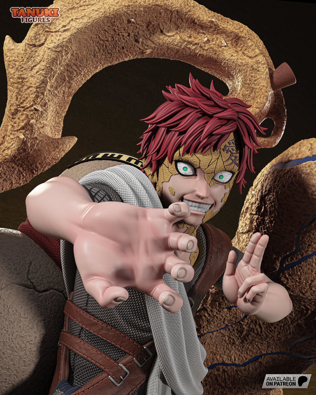 Gaara - Naruto | Custom Statue 3D printed figure