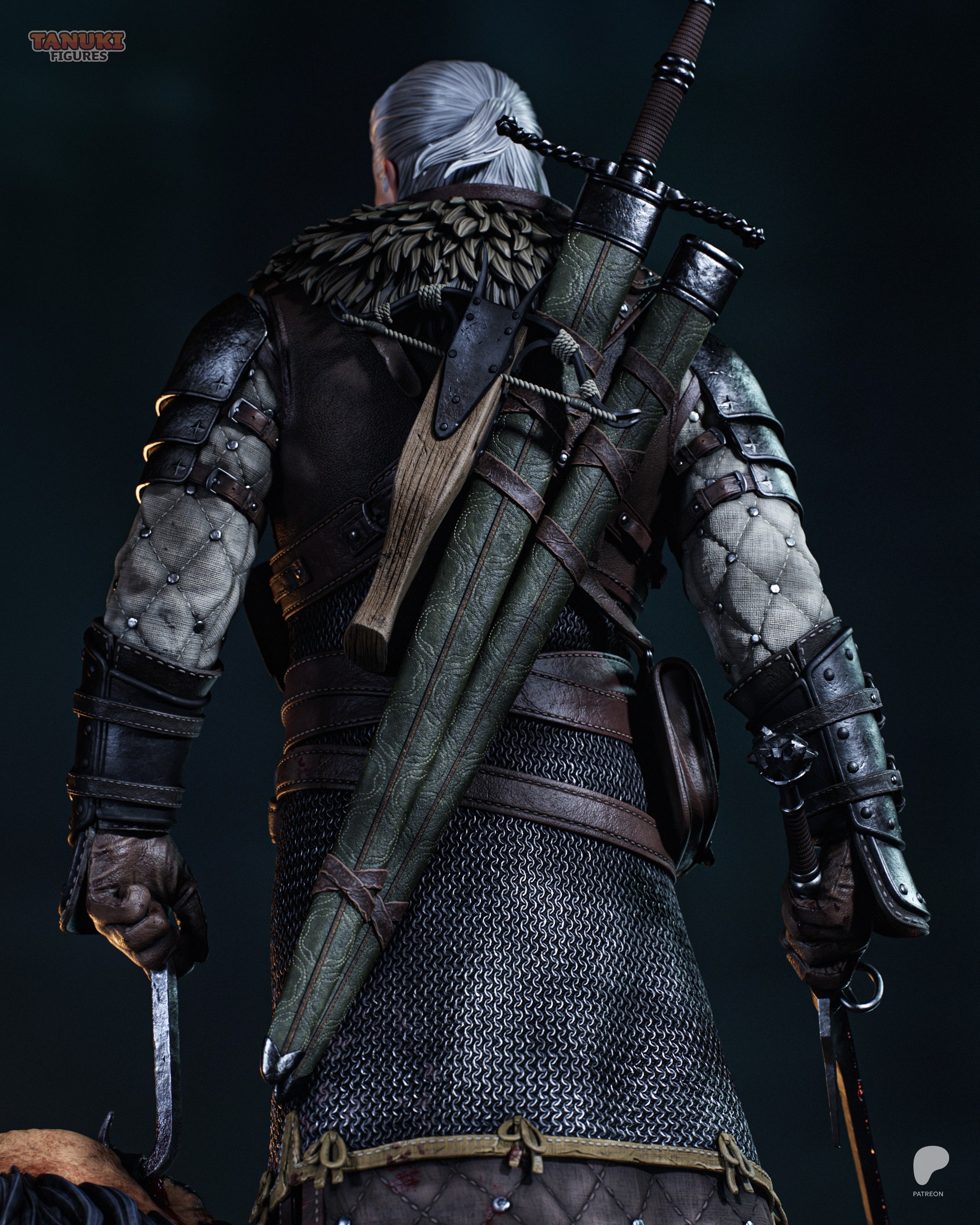 Geralt - The Witcher | Custom Statue 3D printed figure