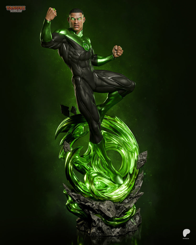 John Stewart Green Lantern - DC Comics | Custom Statue 3D printed figure