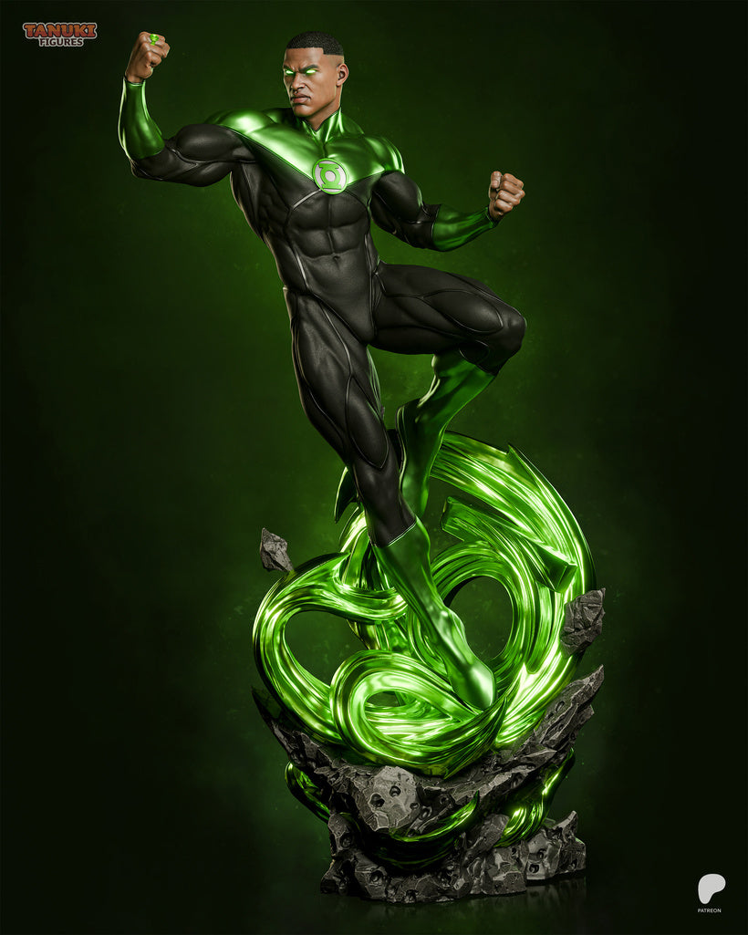 John Stewart Green Lantern - DC Comics | Custom Statue 3D printed figure