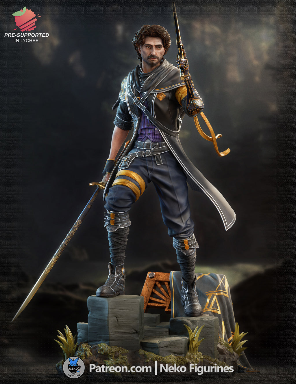 Gustave - Expedition 33 | Custom Statue 3D printed figure