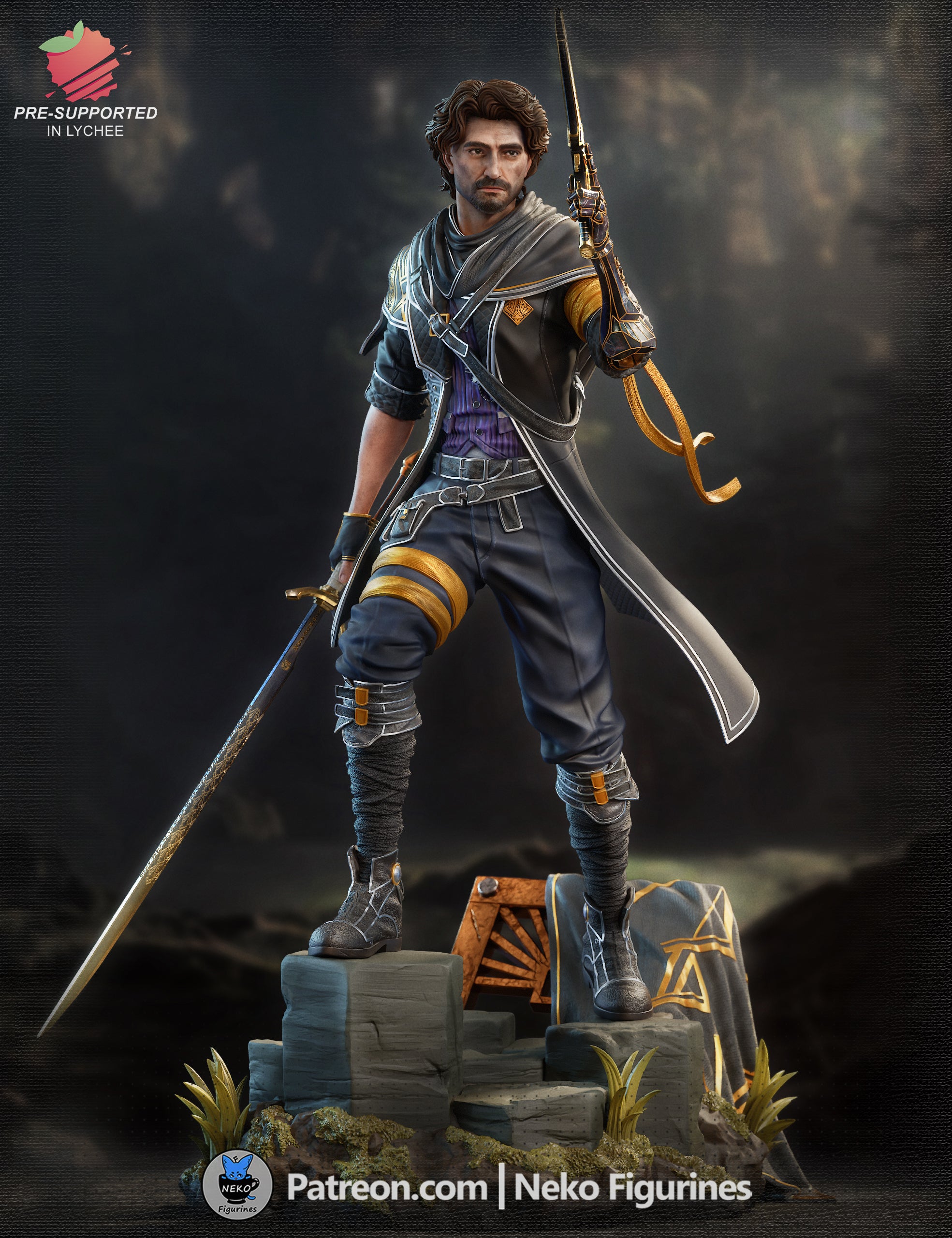 Gustave - Expedition 33 | Custom Statue 3D printed figure