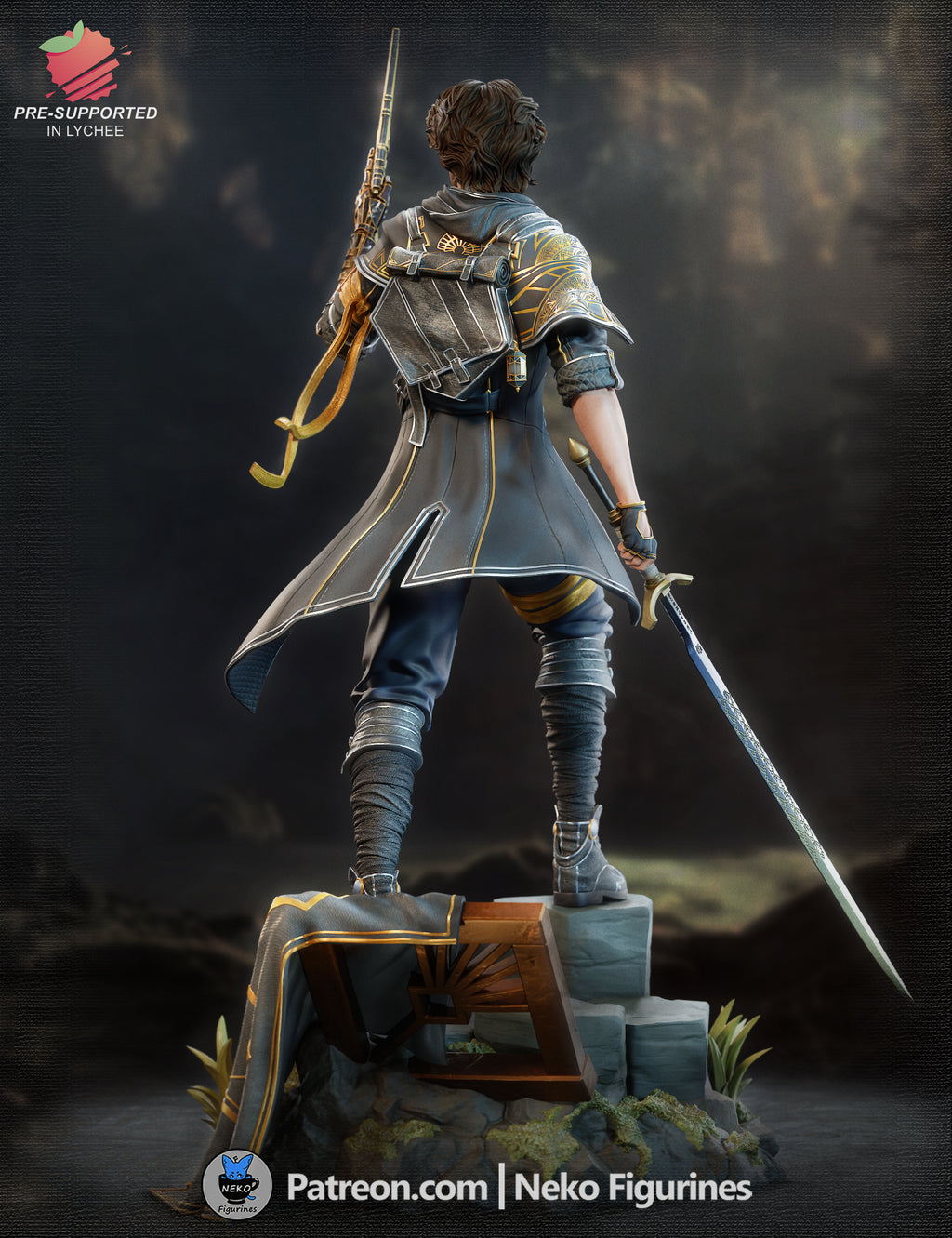 Gustave - Expedition 33 | Custom Statue 3D printed figure