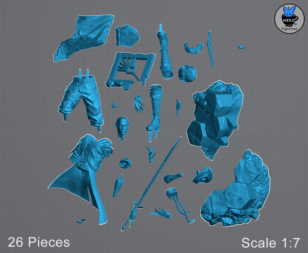 Gustave - Expedition 33 | Custom Statue 3D printed figure