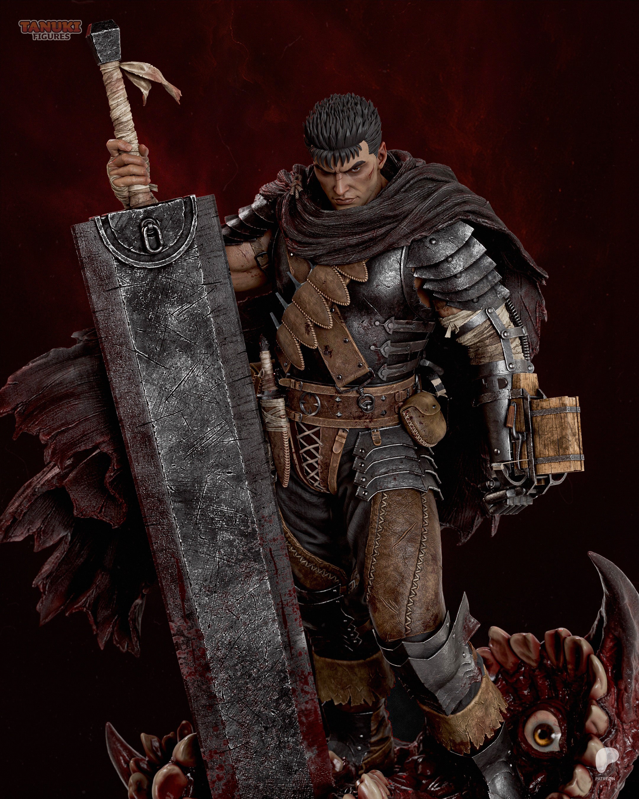 Guts - Berserk | Custom Statue 3D printed figure