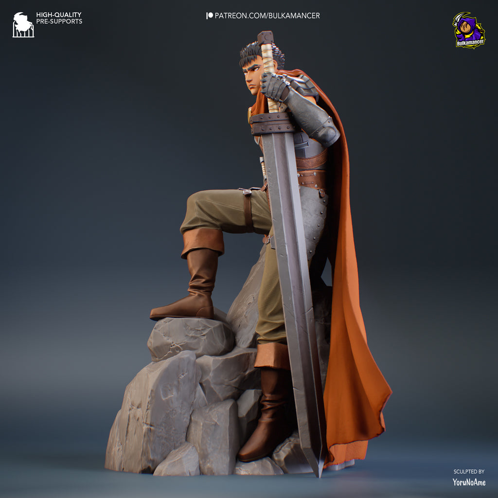 Guts (The Golden Age Arc) - Berserk | Custom Statue 3D printed figure