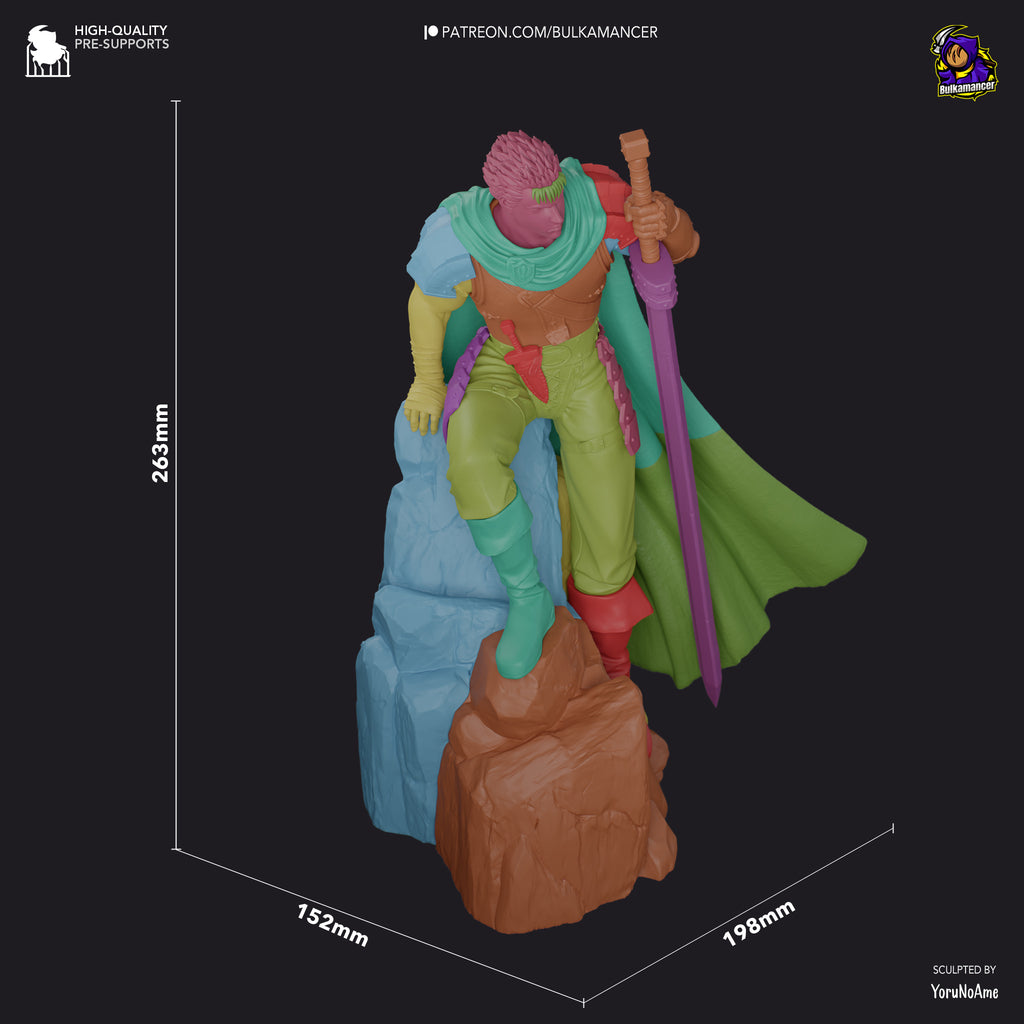 Guts (The Golden Age Arc) - Berserk | Custom Statue 3D printed figure