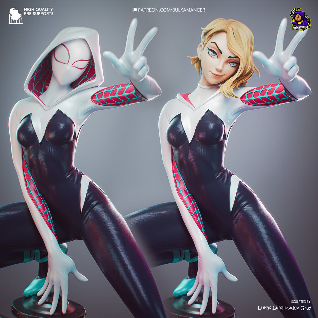 Spider-Gwen - Spider-Man | Custom Statue 3D printed figure