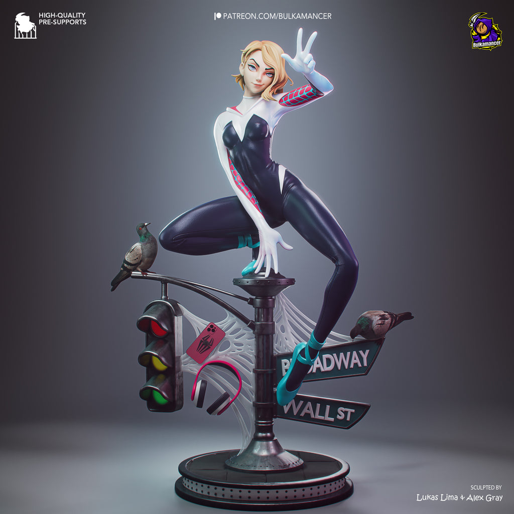 Spider-Gwen - Spider-Man | Custom Statue 3D printed figure
