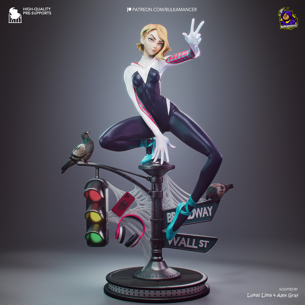 Spider-Gwen - Spider-Man | Custom Statue 3D printed figure