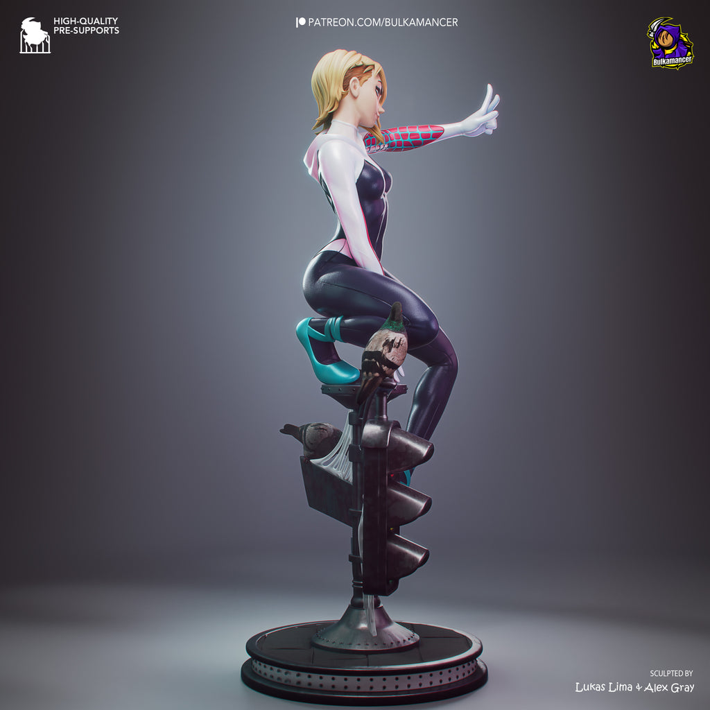 Spider-Gwen - Spider-Man | Custom Statue 3D printed figure