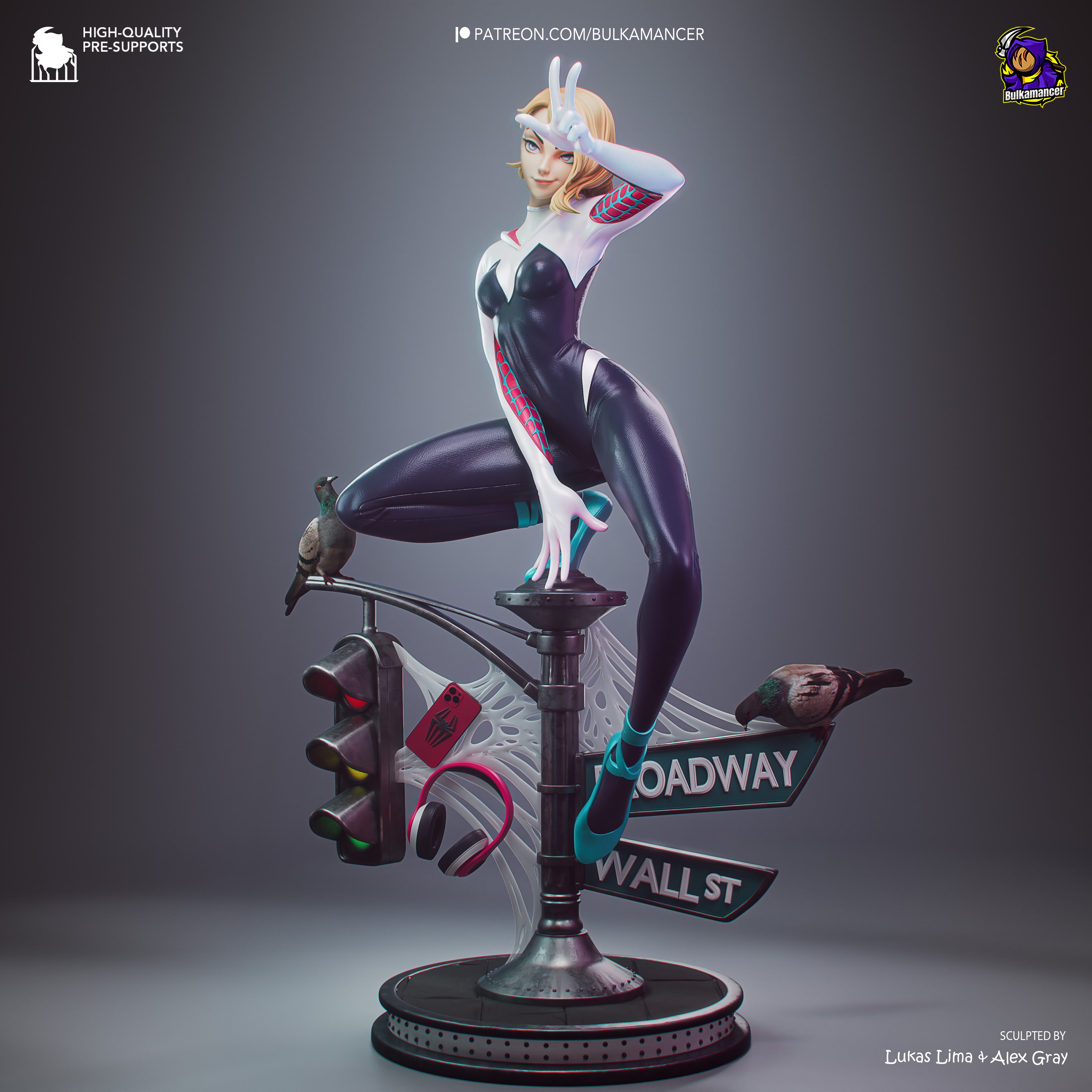 Spider-Gwen - Spider-Man | Custom Statue 3D printed figure