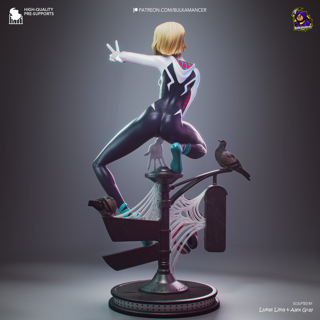 Spider-Gwen - Spider-Man | Custom Statue 3D printed figure