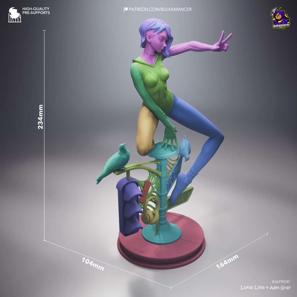 Spider-Gwen - Spider-Man | Custom Statue 3D printed figure