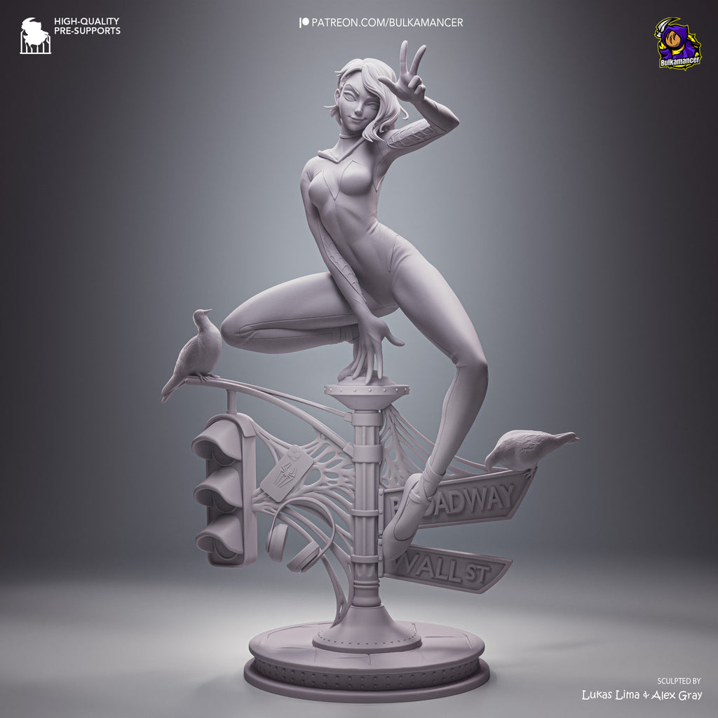 Spider-Gwen - Spider-Man | Custom Statue 3D printed figure