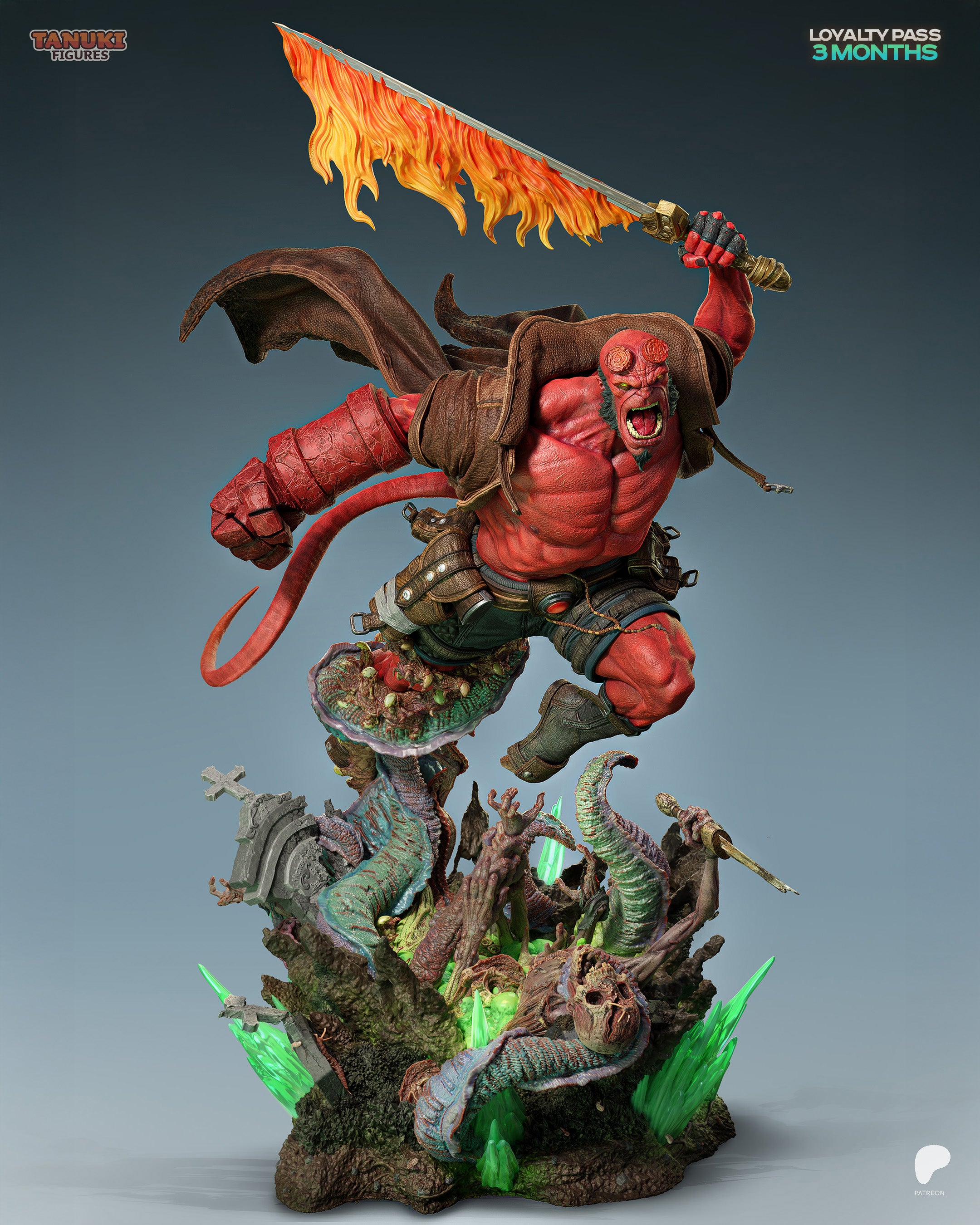 Hellboy - Hellboy | Custom Statue 3D printed figure