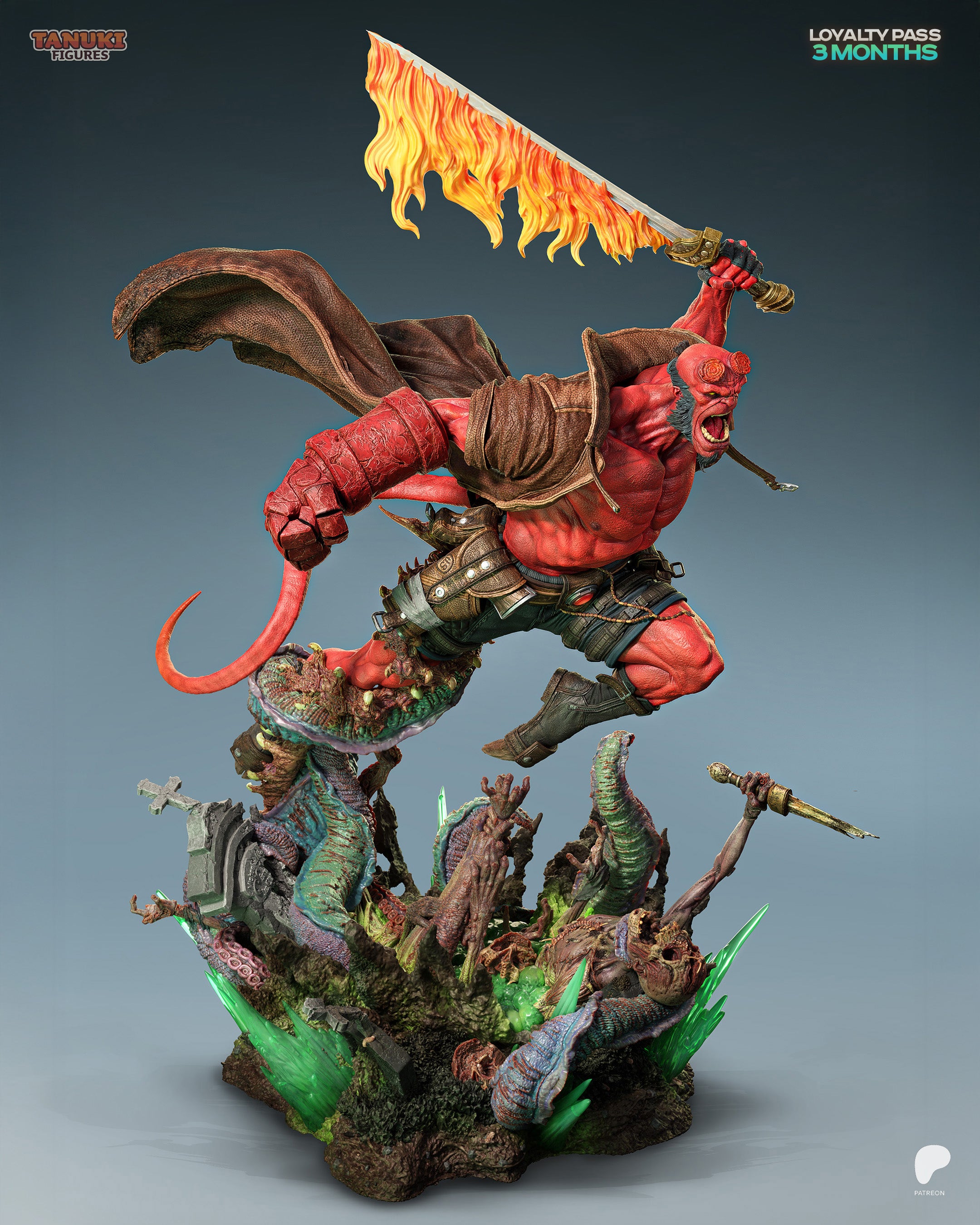 Hellboy - Hellboy | Custom Statue 3D printed figure