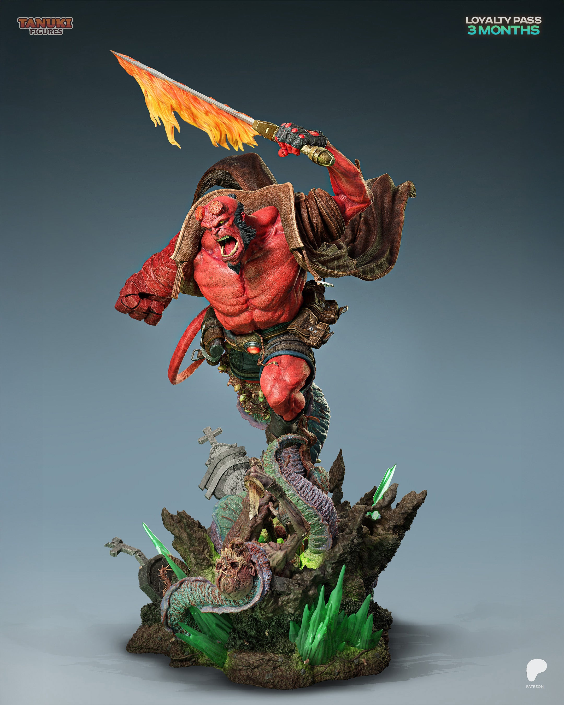 Hellboy - Hellboy | Custom Statue 3D printed figure