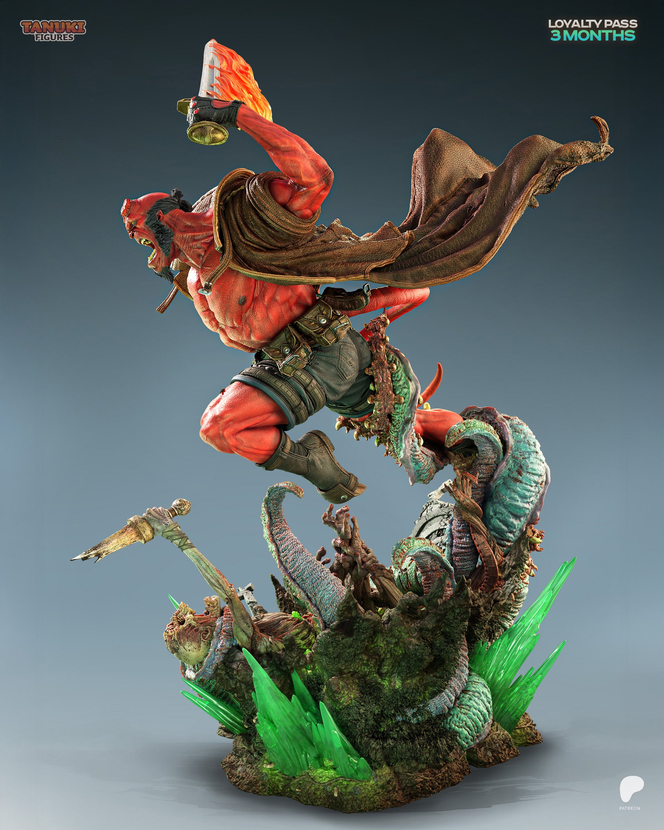 Hellboy - Hellboy | Custom Statue 3D printed figure