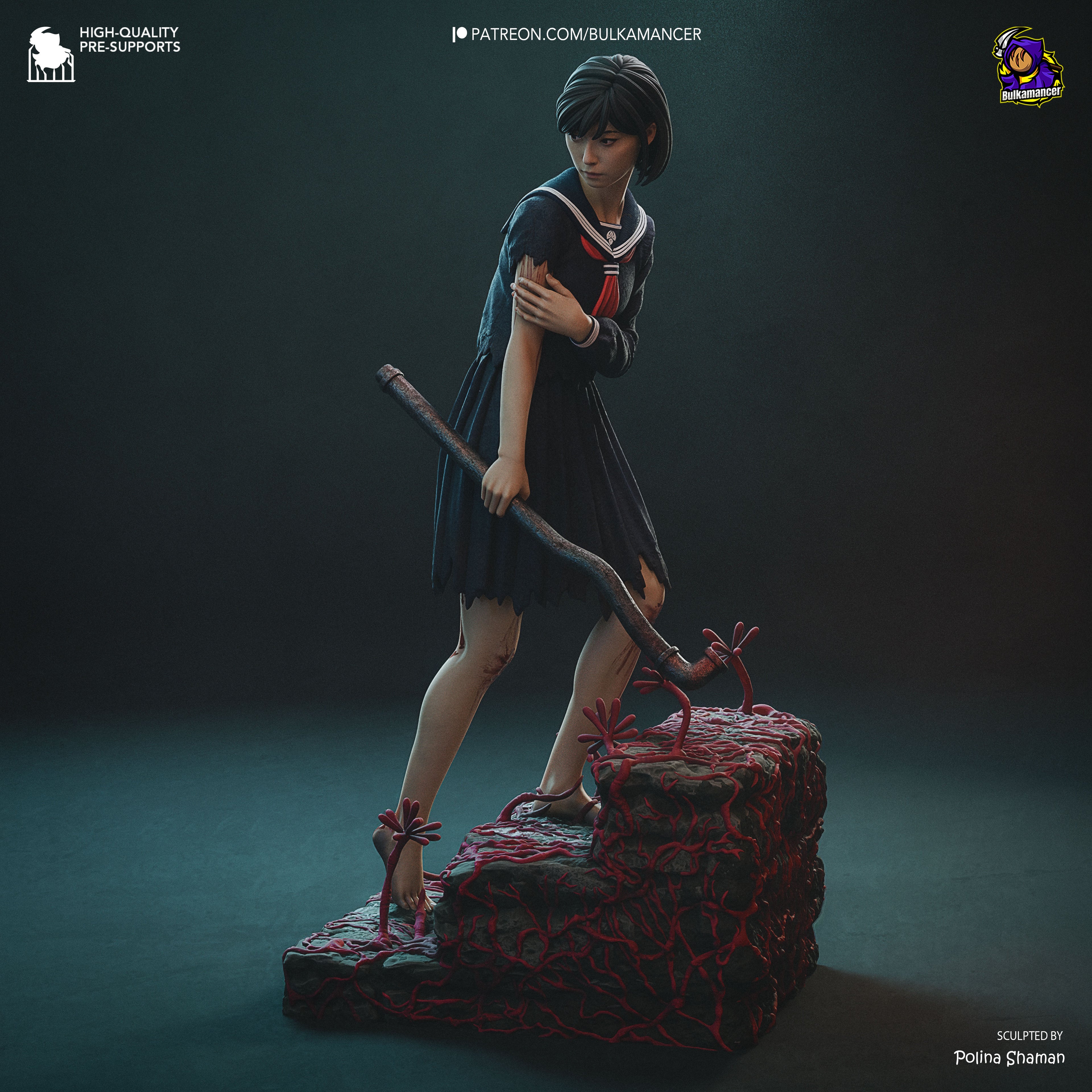 Hinako - Silent Hill F | Custom Statue 3D printed figure