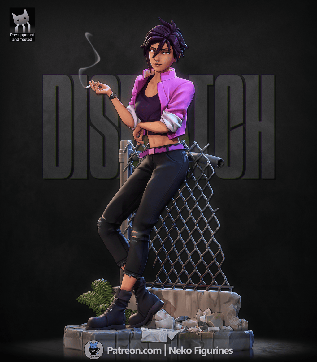 Invisigal - Dispatch | Custom Statue 3D printed figure
