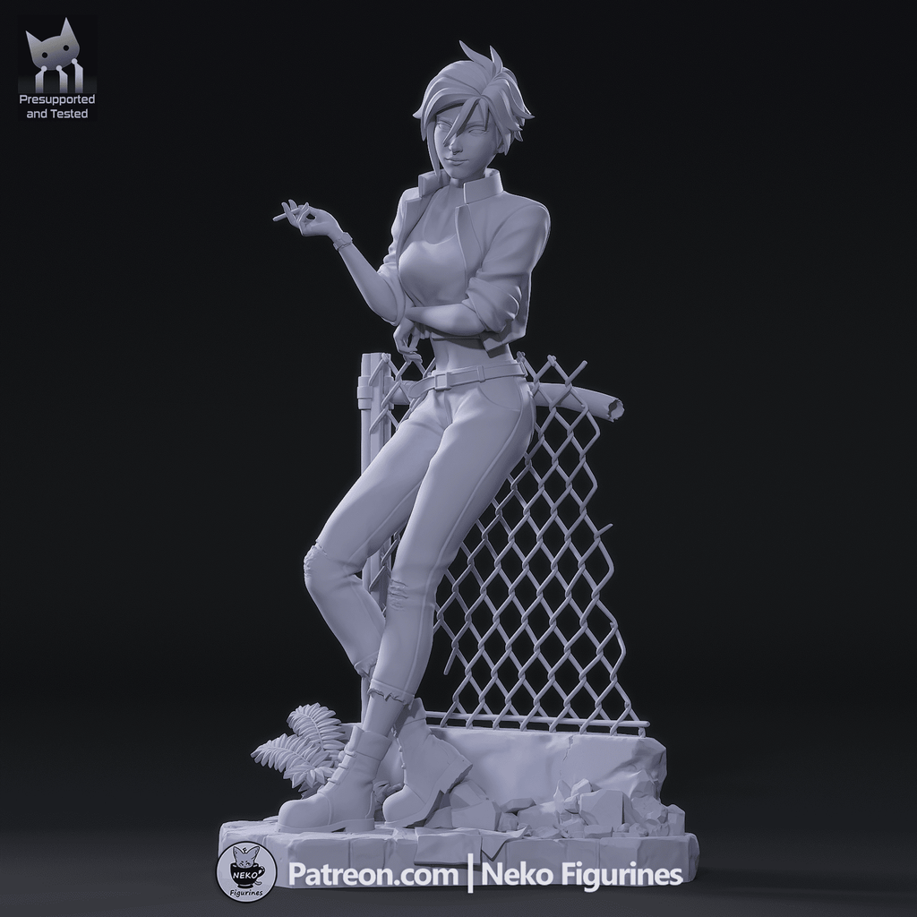 Invisigal - Dispatch | Custom Statue 3D printed figure
