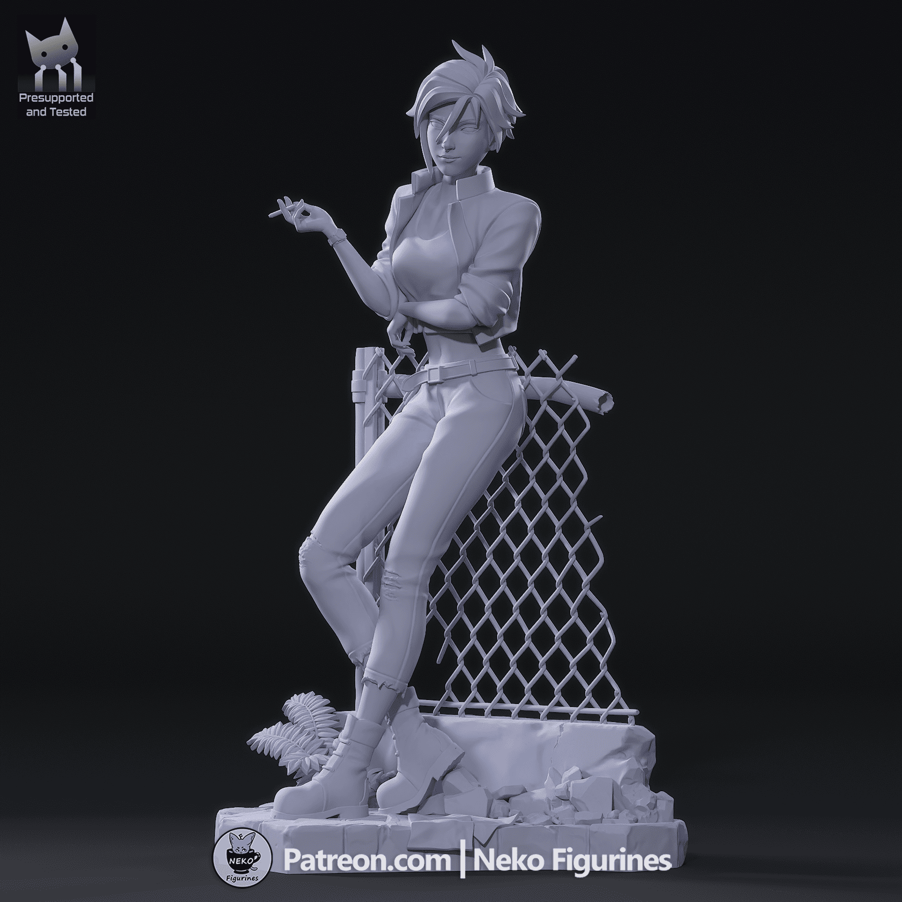 Invisigal - Dispatch | Custom Statue 3D printed figure