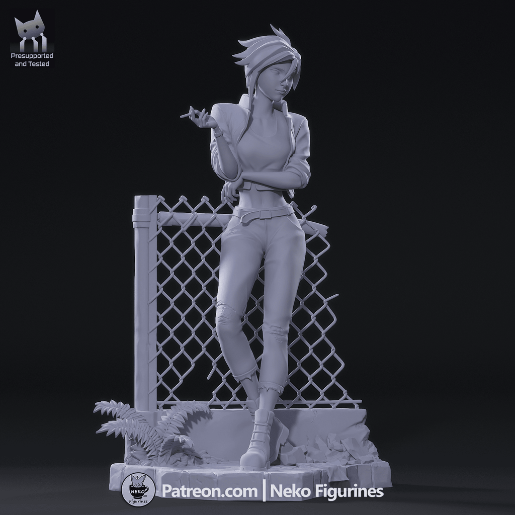 Invisigal - Dispatch | Custom Statue 3D printed figure