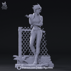 Invisigal - Dispatch | Custom Statue 3D printed figure