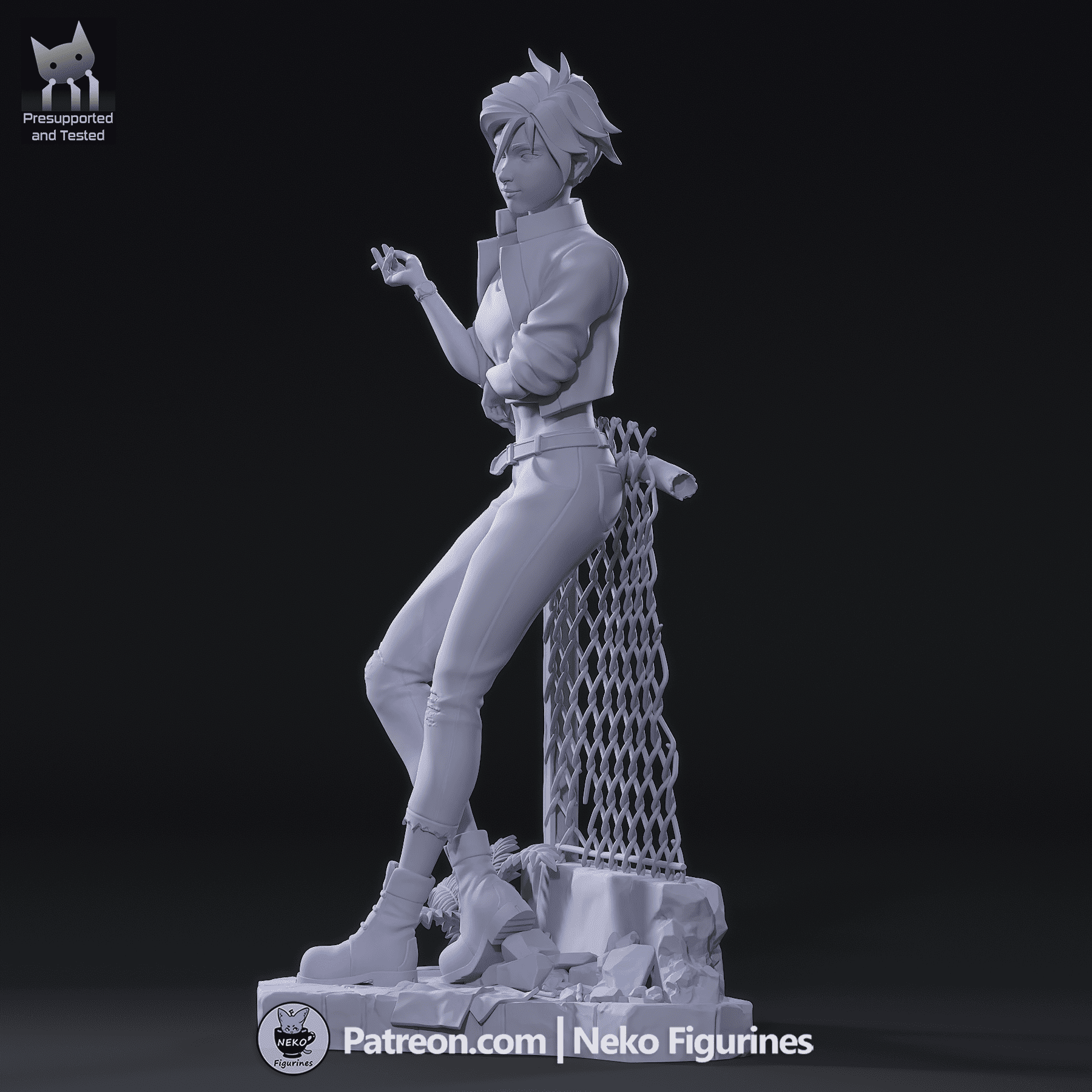 Invisigal - Dispatch | Custom Statue 3D printed figure