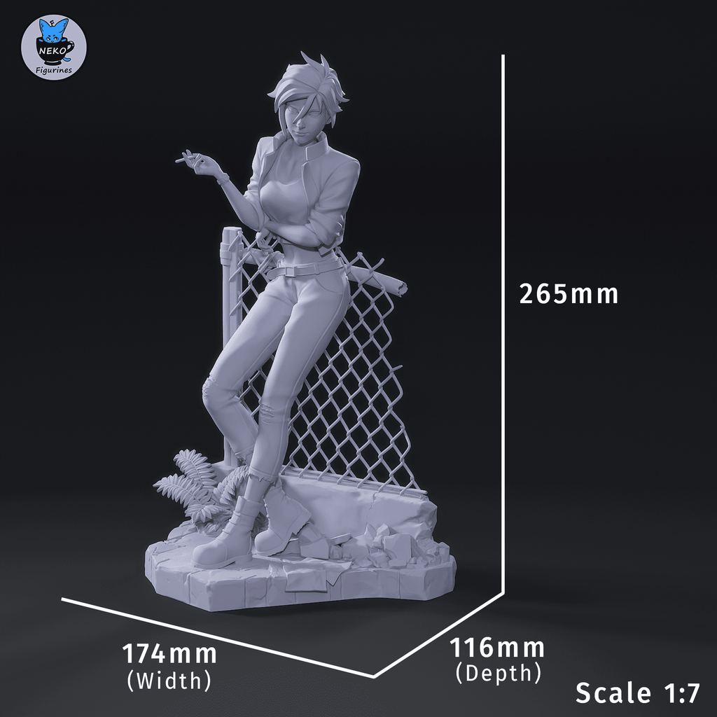 Invisigal - Dispatch | Custom Statue 3D printed figure