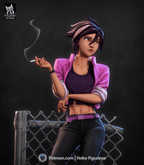 Invisigal - Dispatch | Custom Statue 3D printed figure