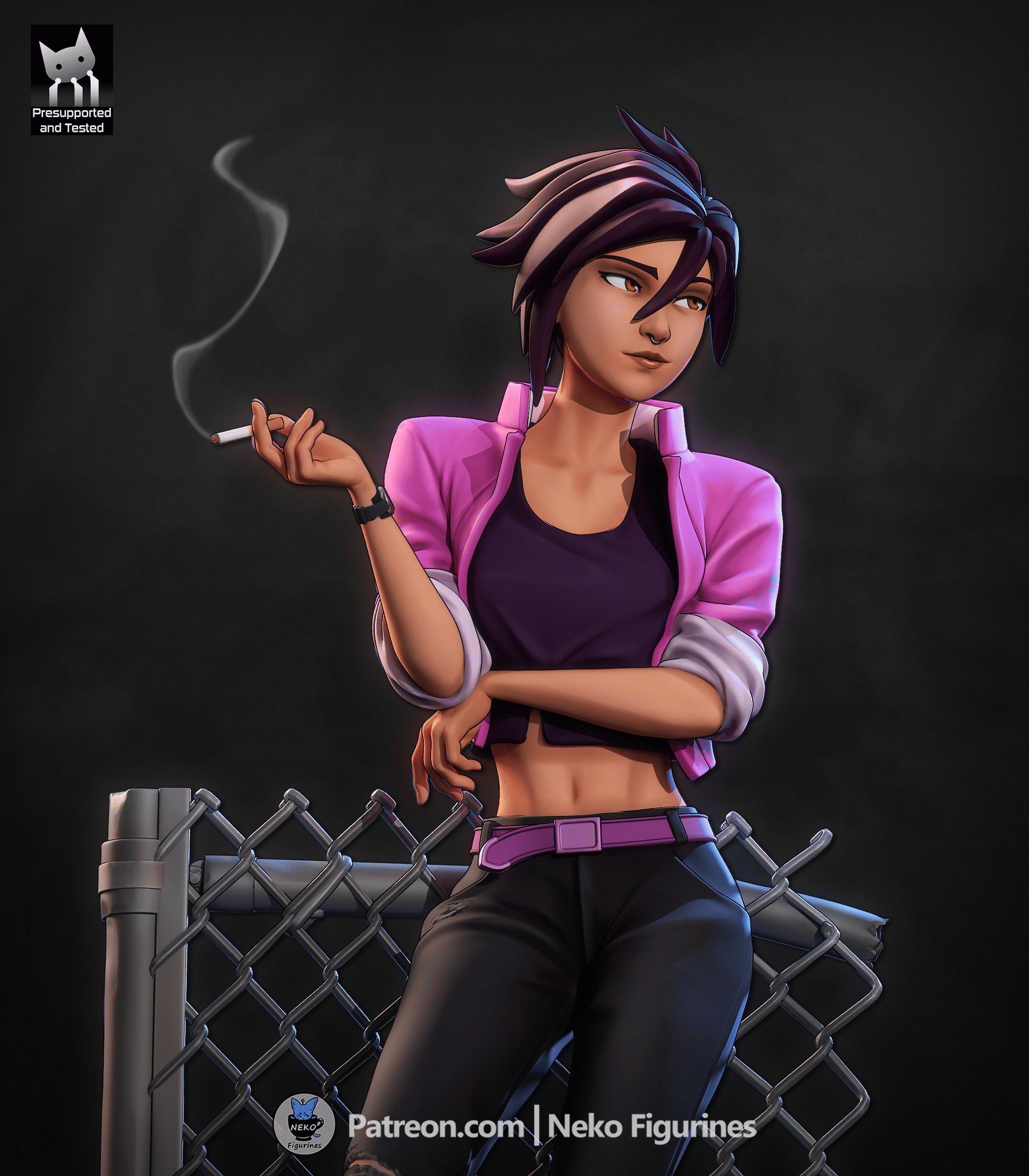 Invisigal - Dispatch | Custom Statue 3D printed figure