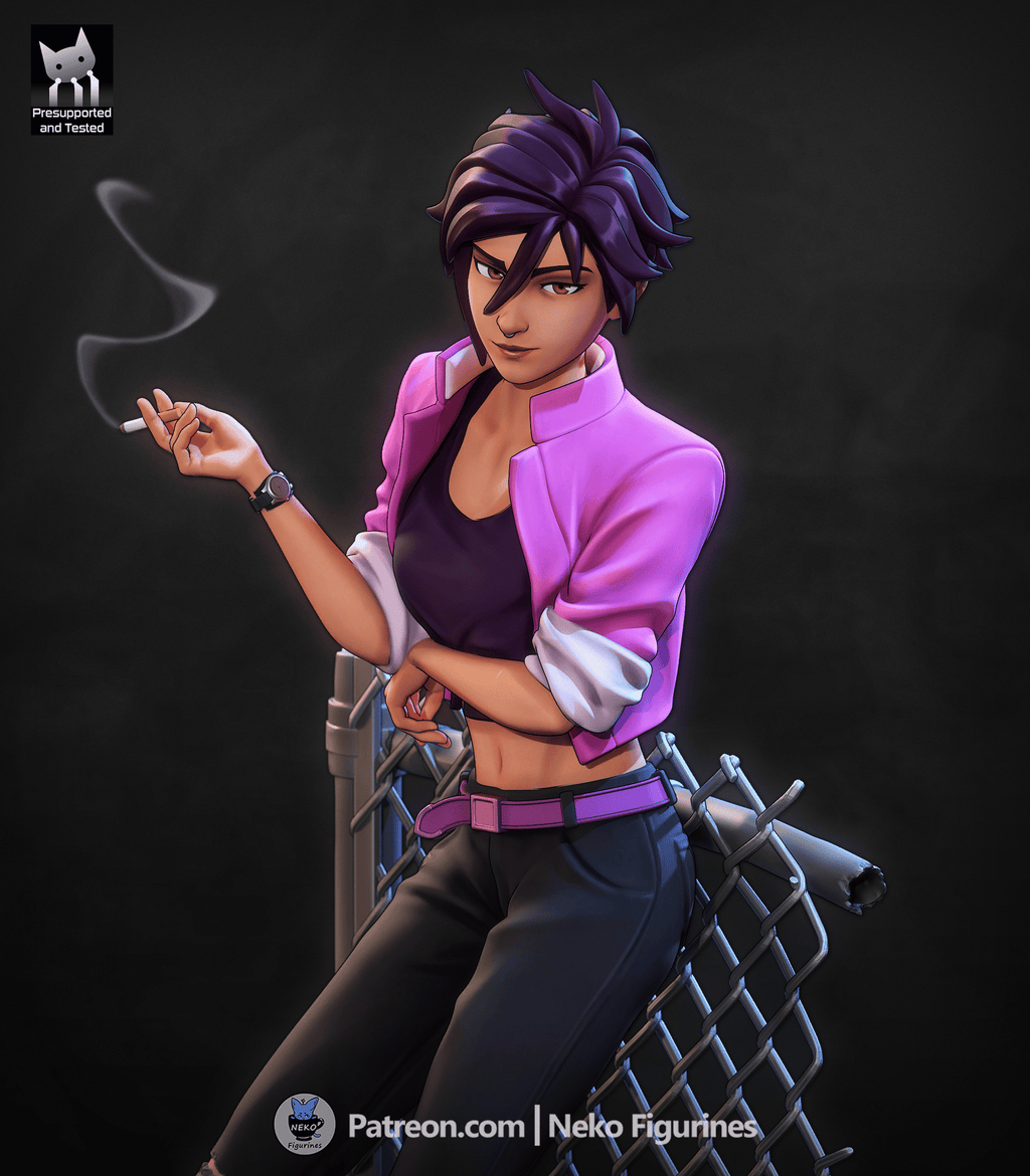 Invisigal - Dispatch | Custom Statue 3D printed figure