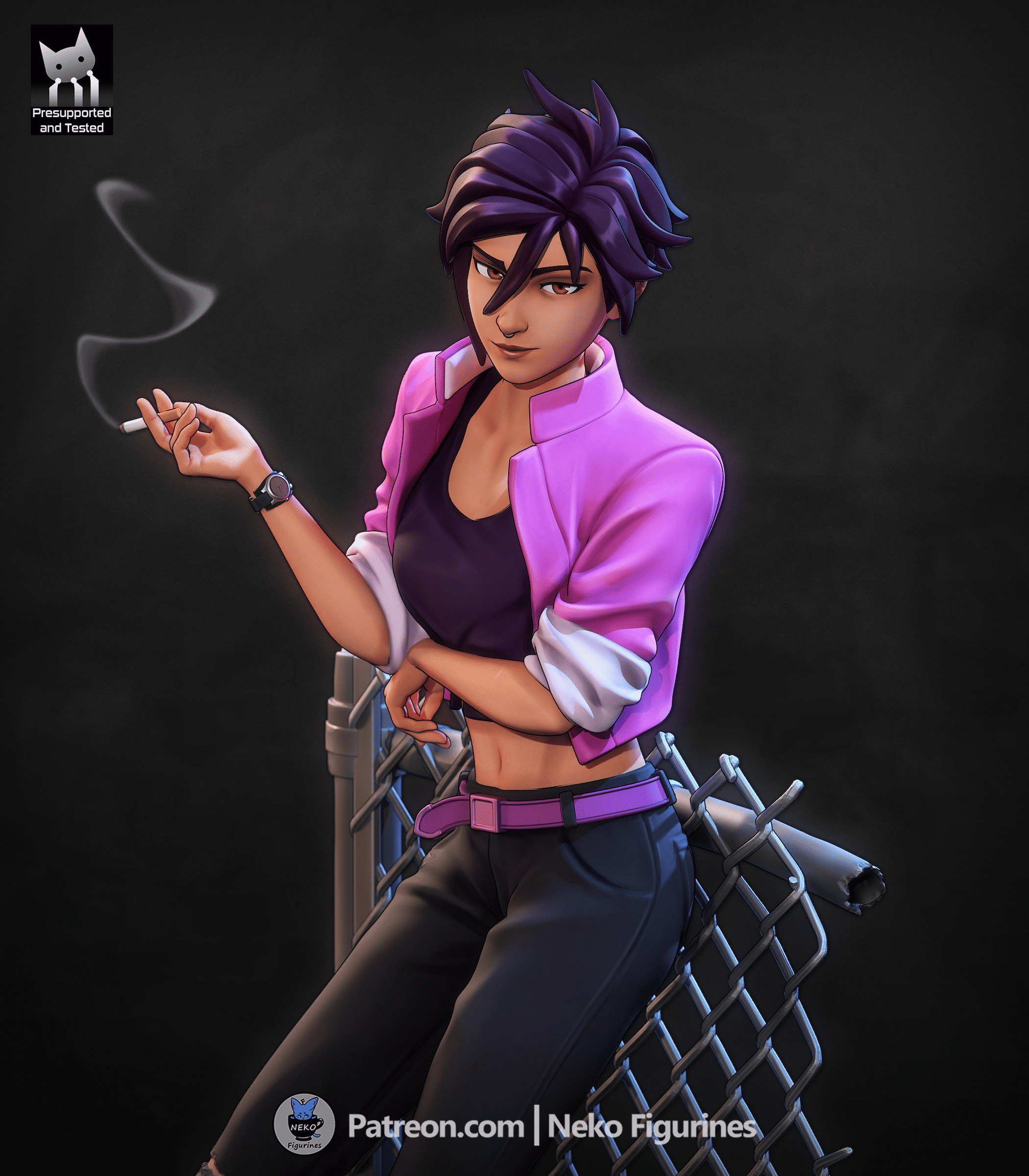 Invisigal - Dispatch | Custom Statue 3D printed figure