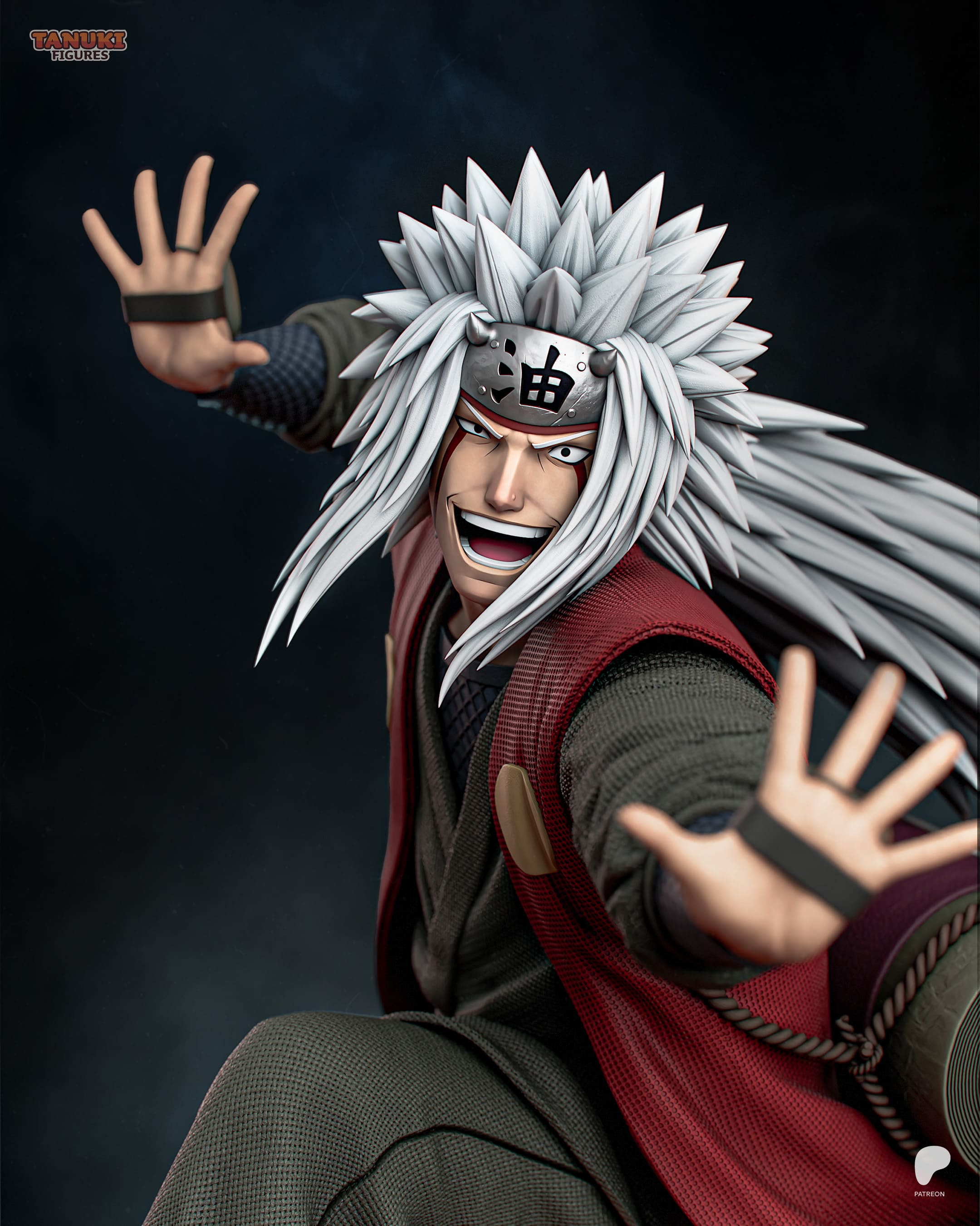 Jiraya - Naruto | Custom Statue 3D printed figure