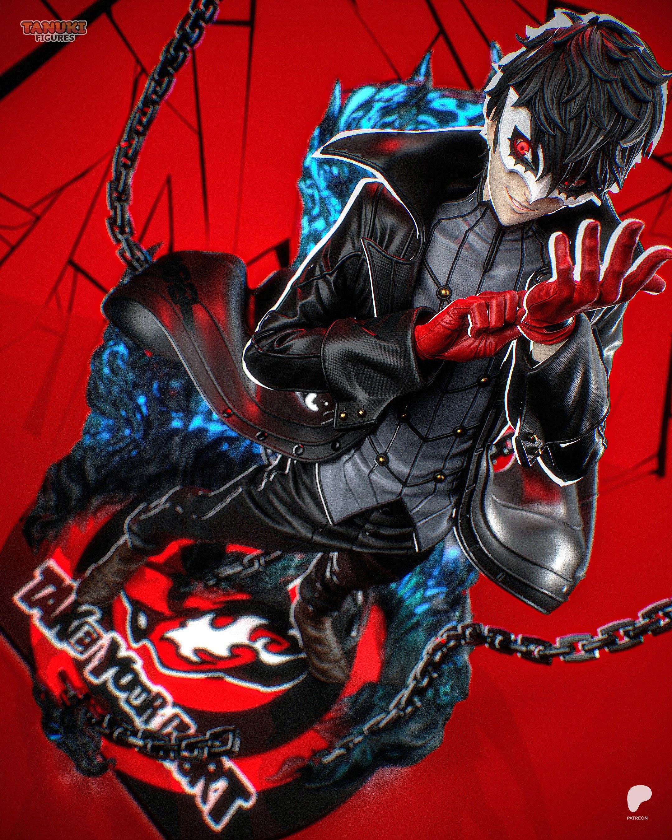 Joker - Persona 5 | Custom Statue 3D printed figure