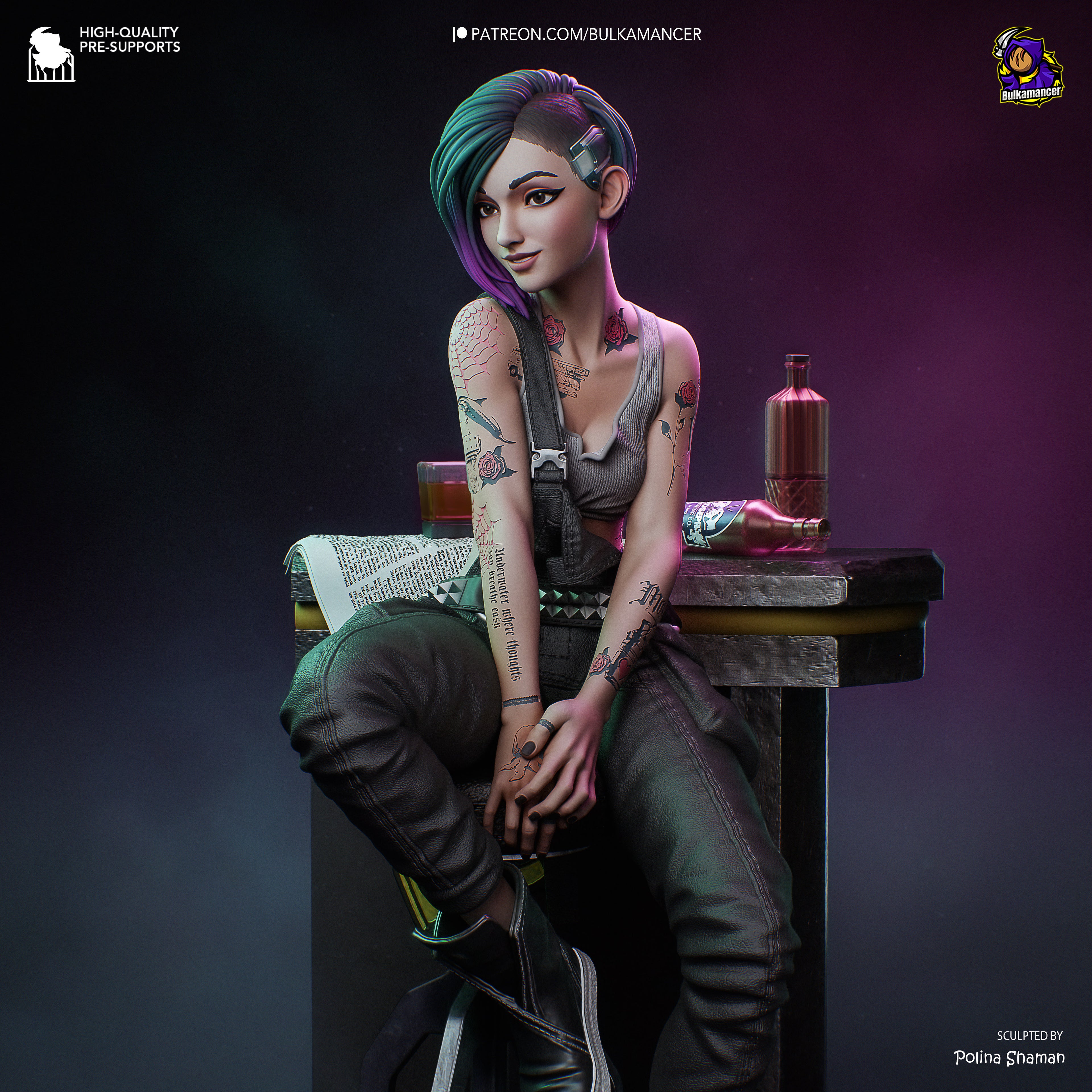 Judy Alvarez – Cyberpunk 2077 | Custom Statue 3D printed figure