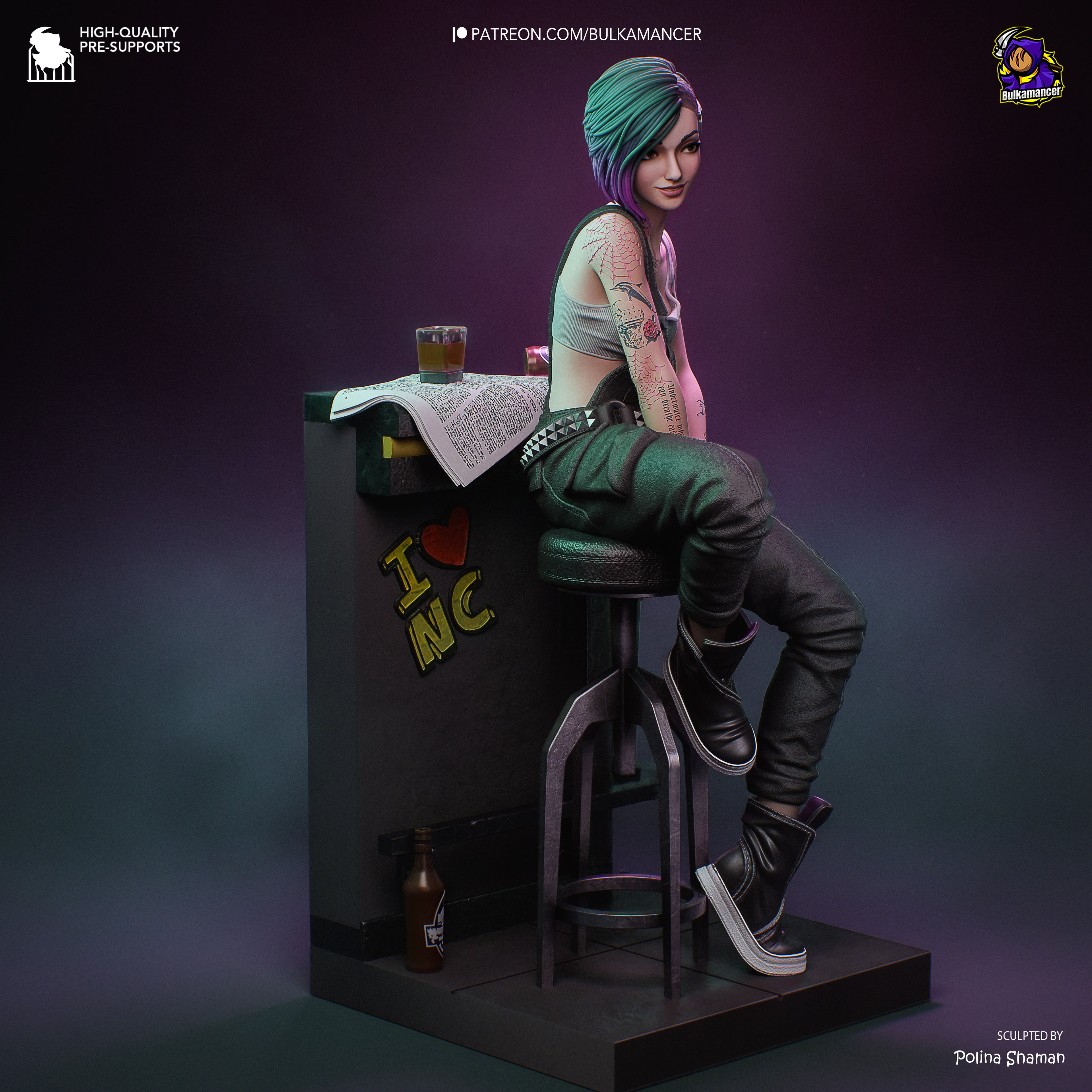 Judy Alvarez – Cyberpunk 2077 | Custom Statue 3D printed figure