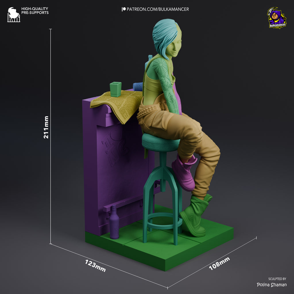 Judy Alvarez – Cyberpunk 2077 | Custom Statue 3D printed figure