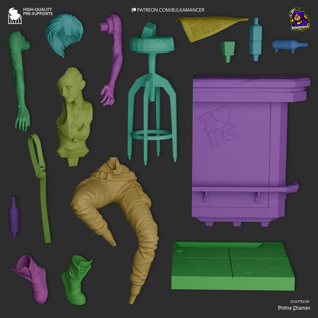 Judy Alvarez – Cyberpunk 2077 | Custom Statue 3D printed figure