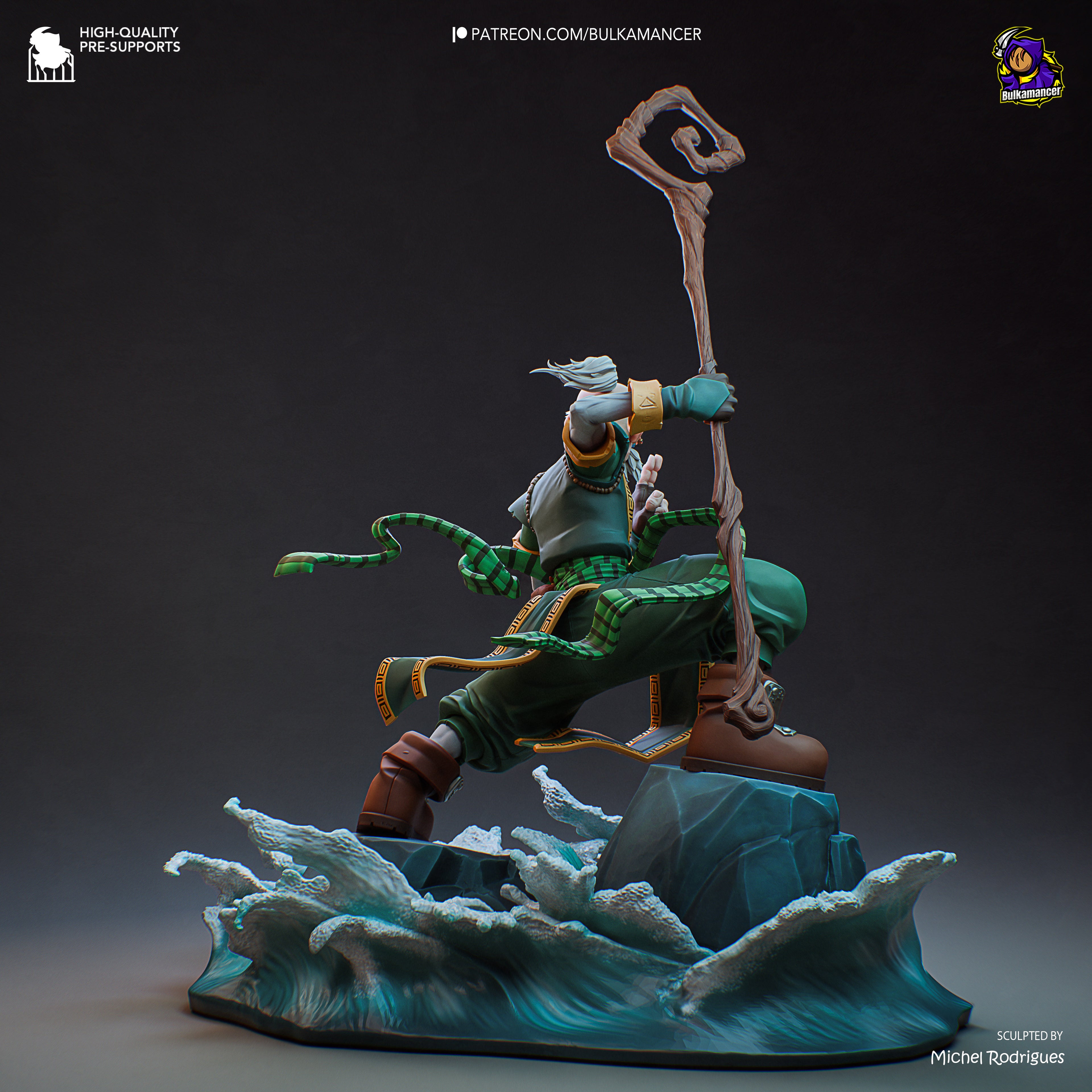 Knolan - Battle Chasers | Custom Statue 3D printed figure