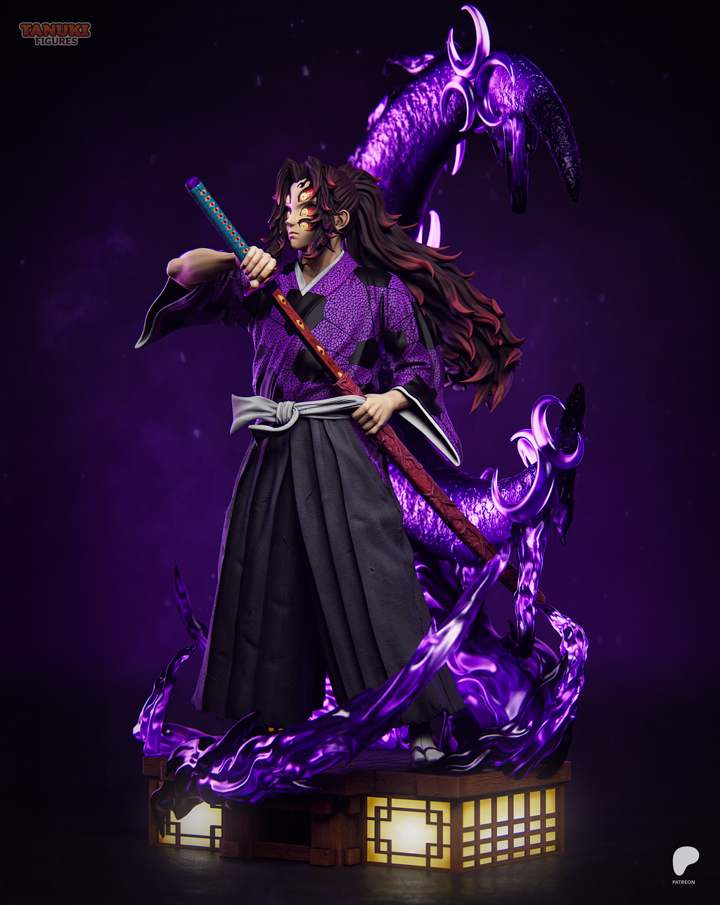 Kokushibo - Kimetsu no Yaiba | Custom Statue 3D printed figure