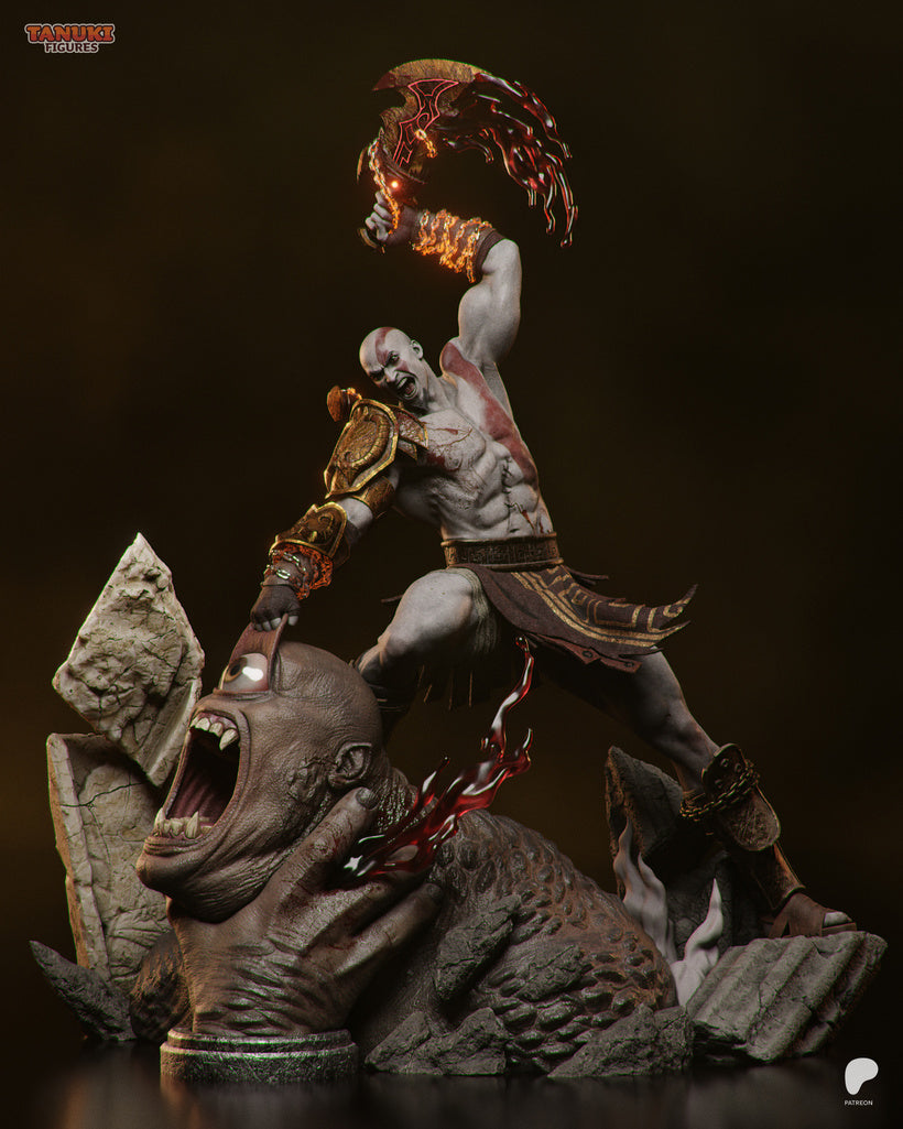 Kratos - God of War | Custom Statue 3D printed figure