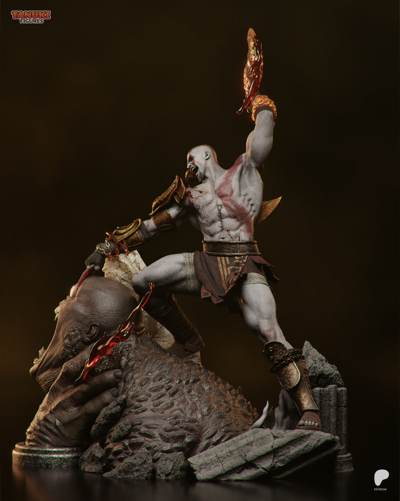Kratos - God of War | Custom Statue 3D printed figure