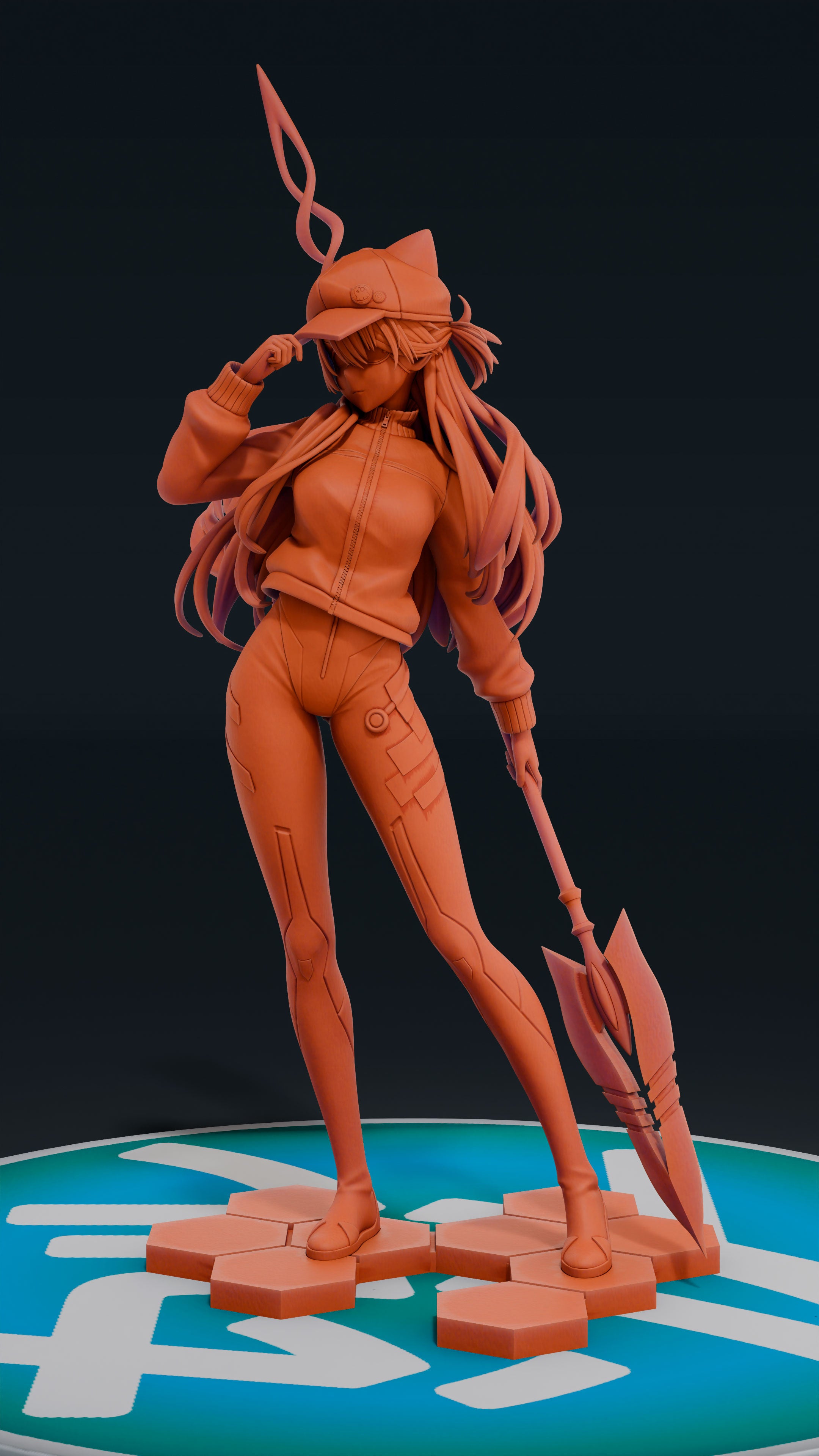Asuka - Evangelion | Custom Statue 3D printed figure