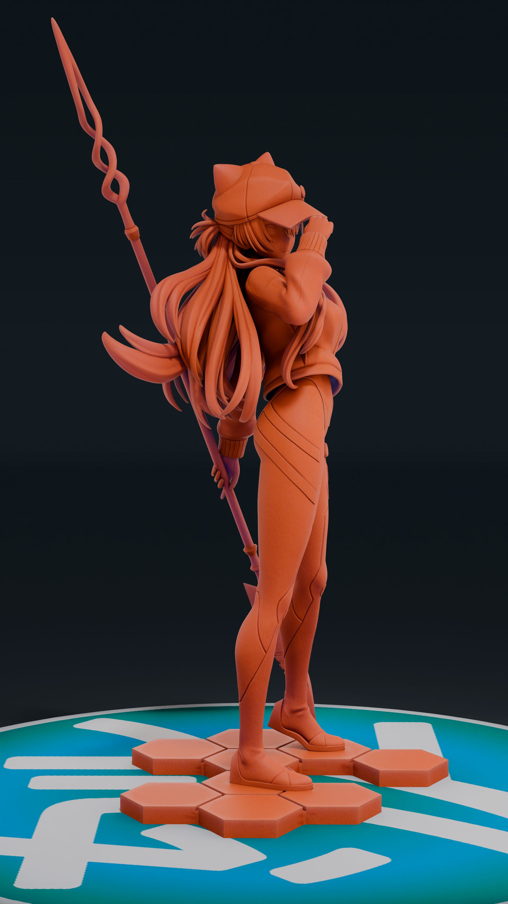 Asuka - Evangelion | Custom Statue 3D printed figure