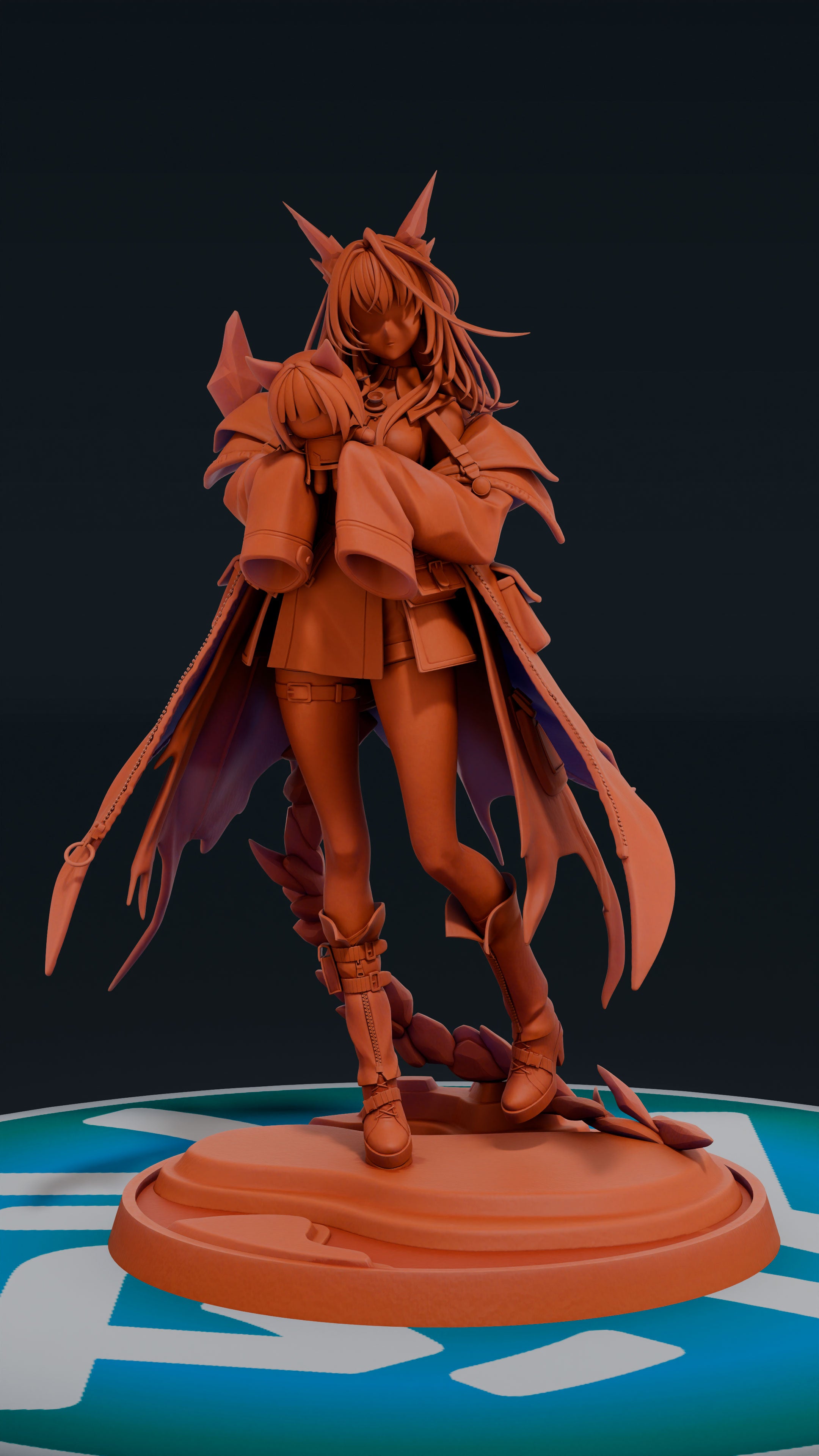 Mon3tr - Arknights | Custom Statue 3D printed figure