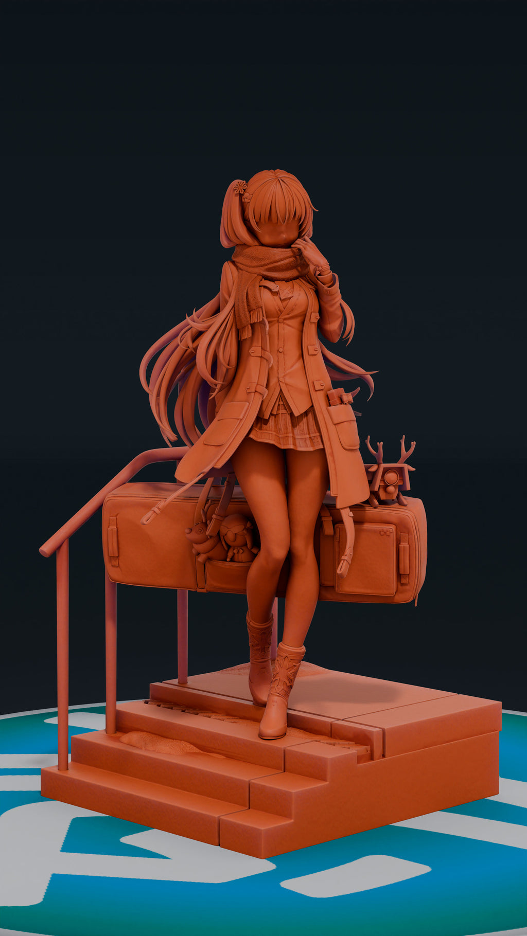 Wa 2000 - Girls Frontline | Custom Statue 3D printed figure